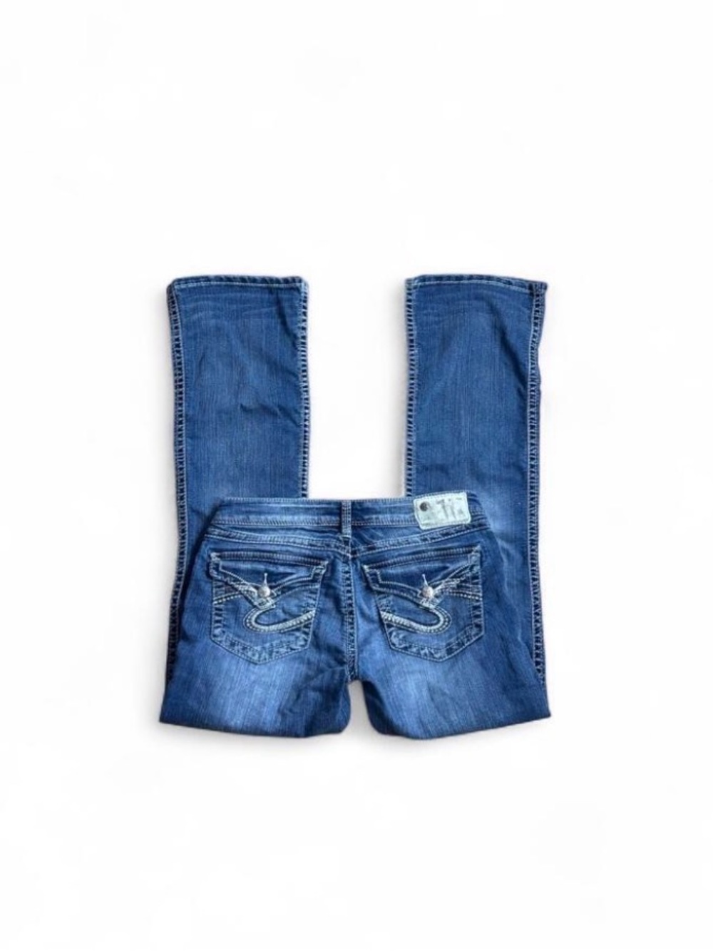 silver lowrise bootcut